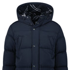Burberry Technical Nylon Puffer Coat in Navy