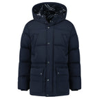 Burberry Technical Nylon Puffer Coat in Navy