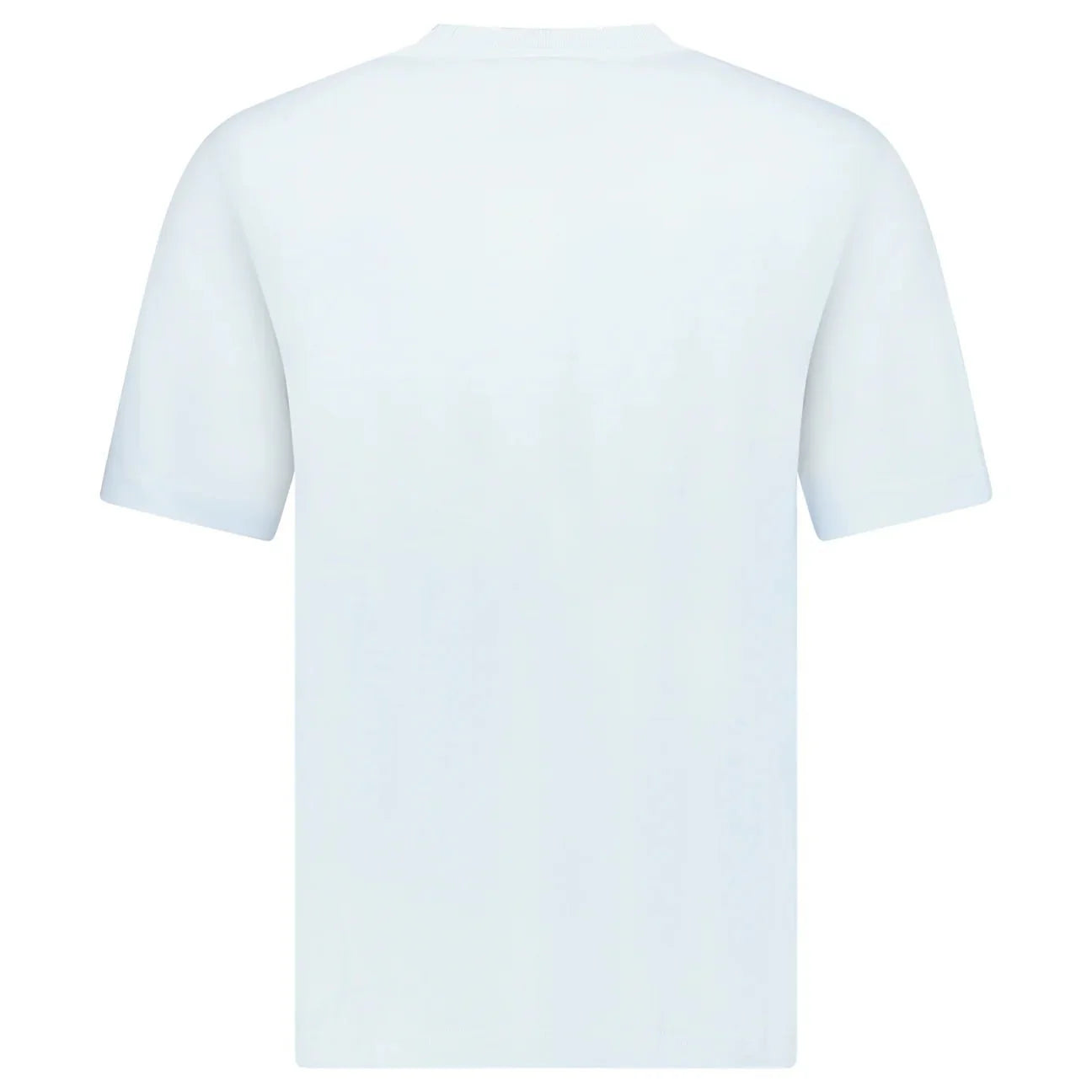 Burberry Check Logo Embroidered T-Shirt Light Blue