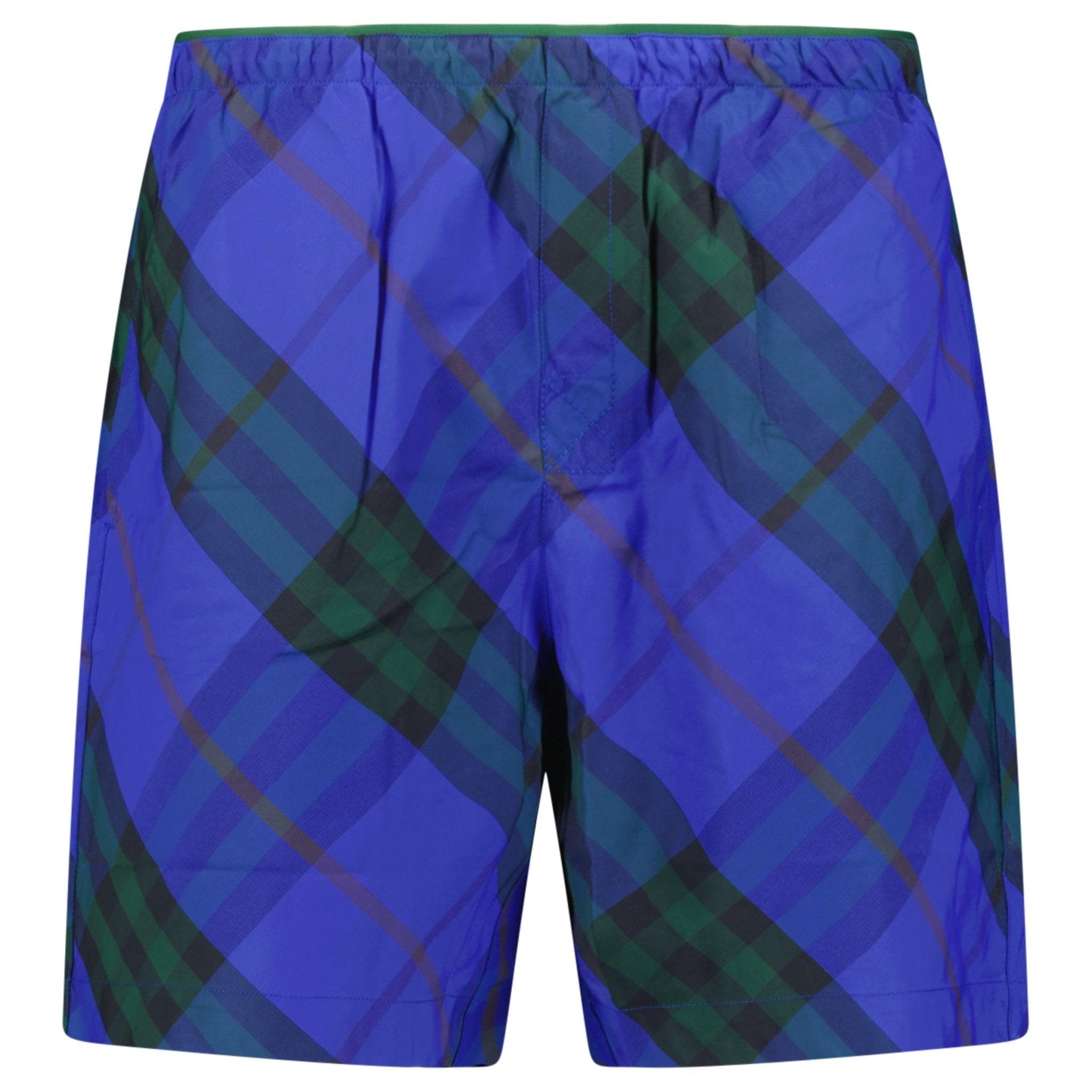 Burberry Check Swim Shorts Blue