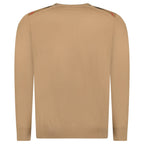 Burberry Check Wool Jumper Camel