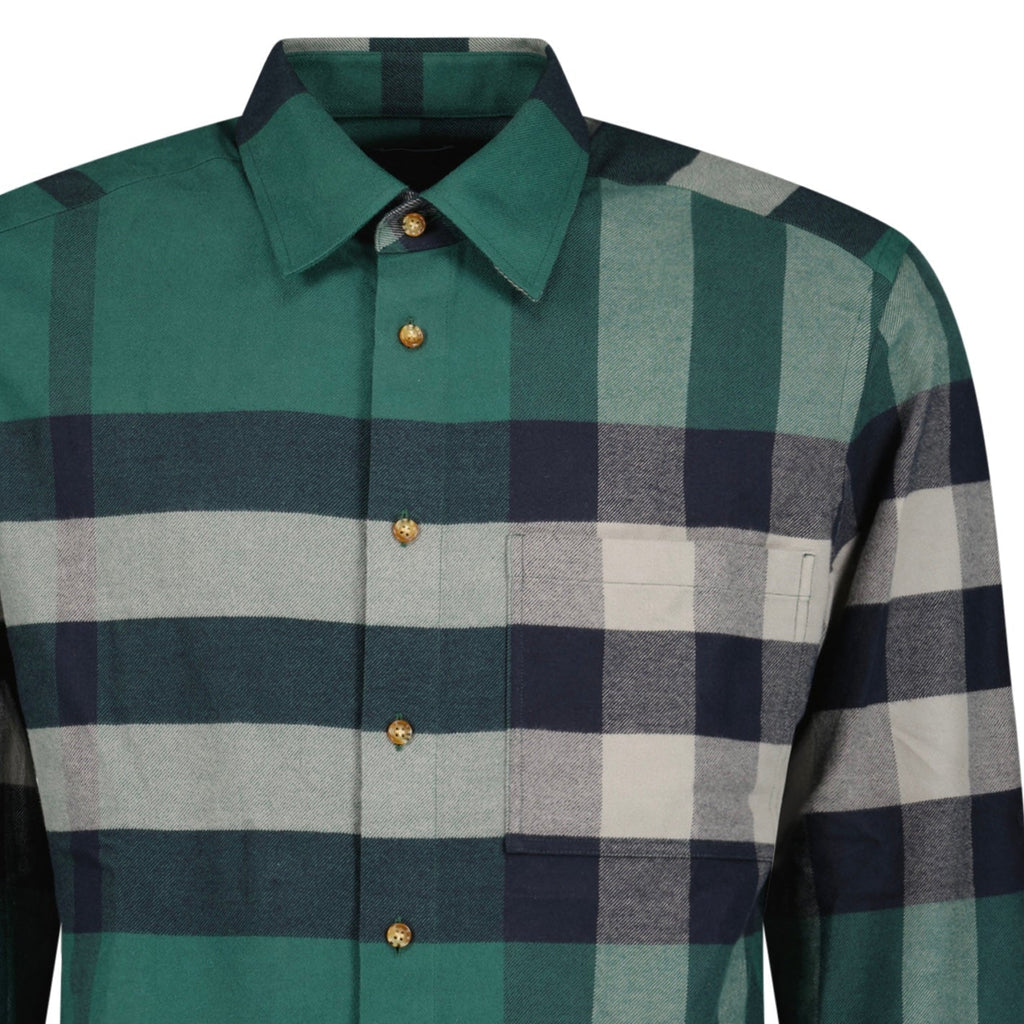 Burberry 'Claverdon' Check Shirt in Dark Racing Green