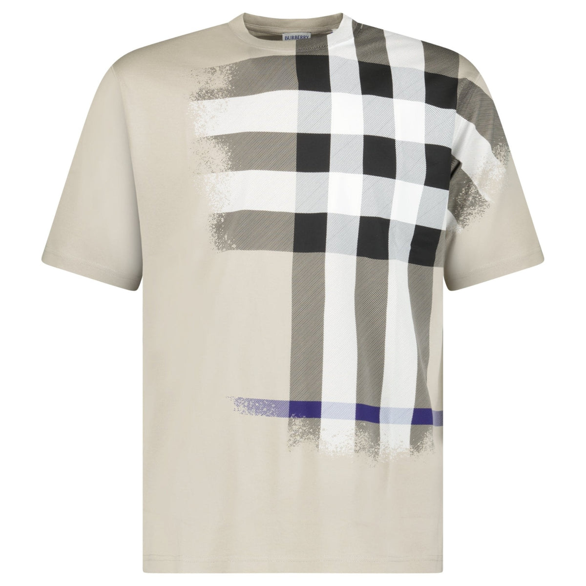 Burberry Ellison Check Print T-Shirt in Lichen