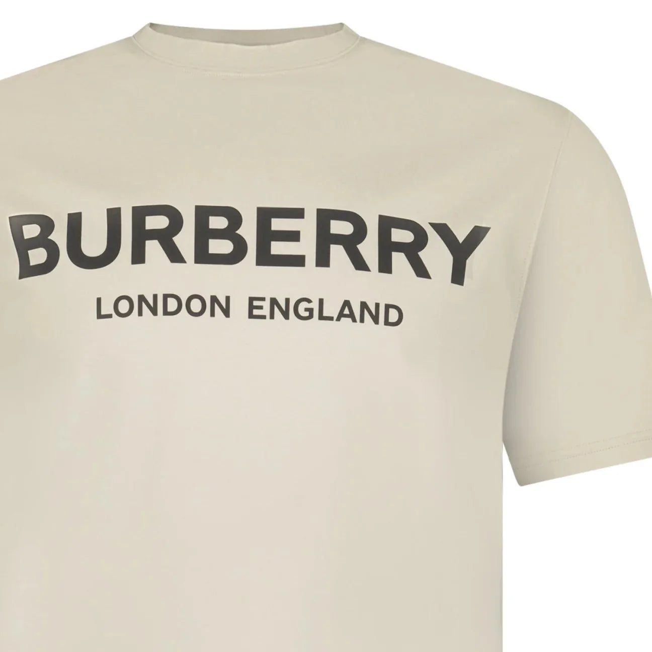 Burberry 'Ellison' Logo Print T-Shirt Lichen
