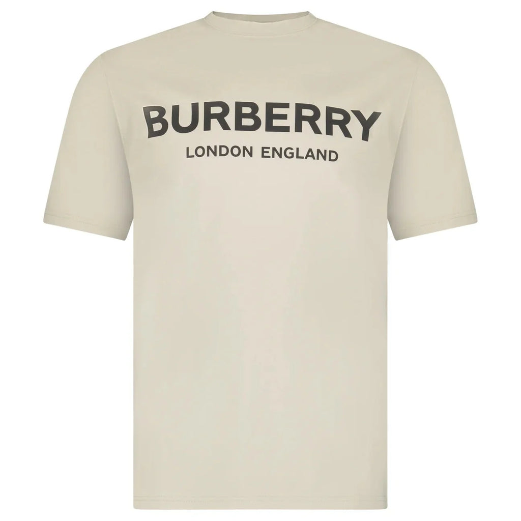 Burberry 'Ellison' Logo Print T-Shirt Lichen