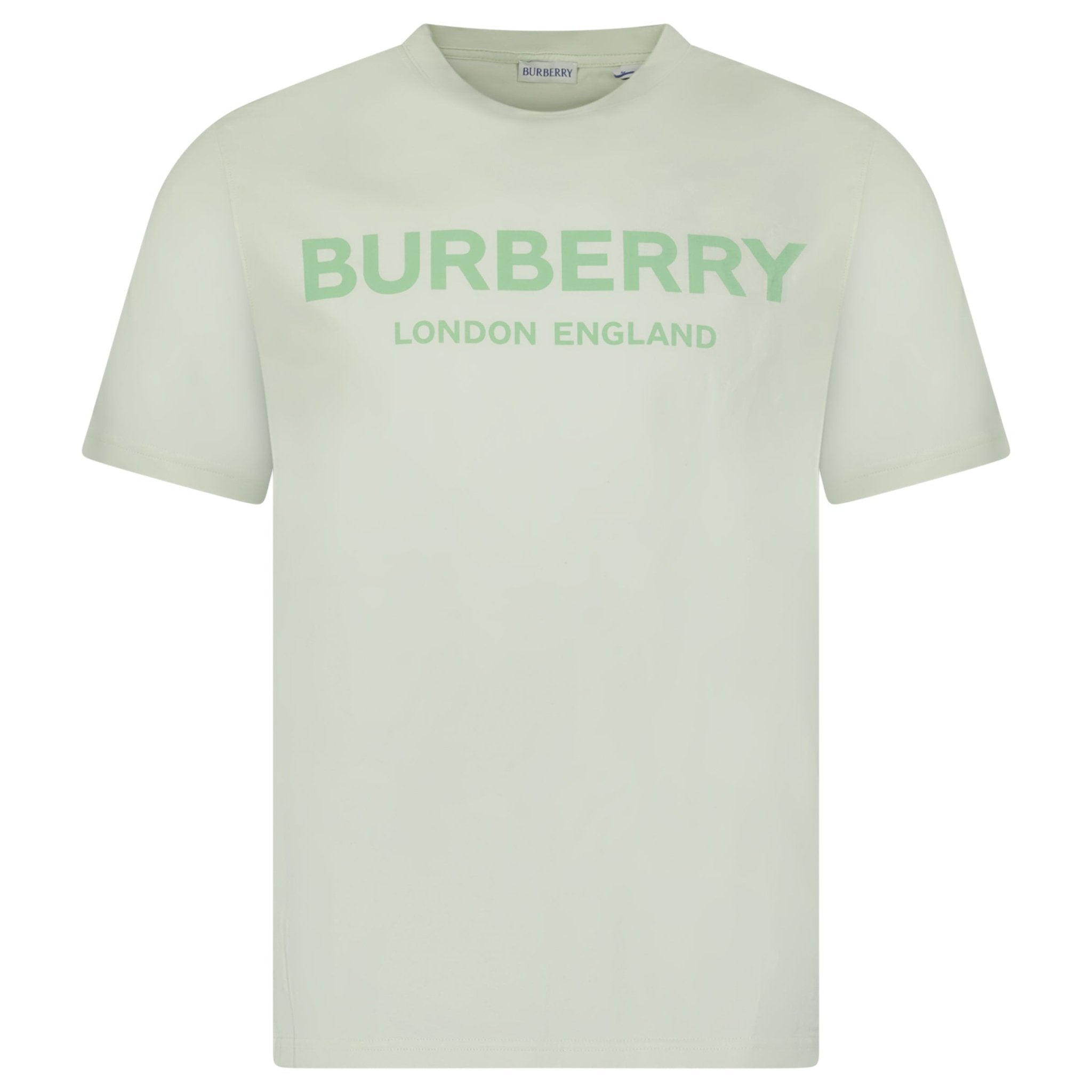 Burberry 'Ellison' London Logo Print T-Shirt Mint Green