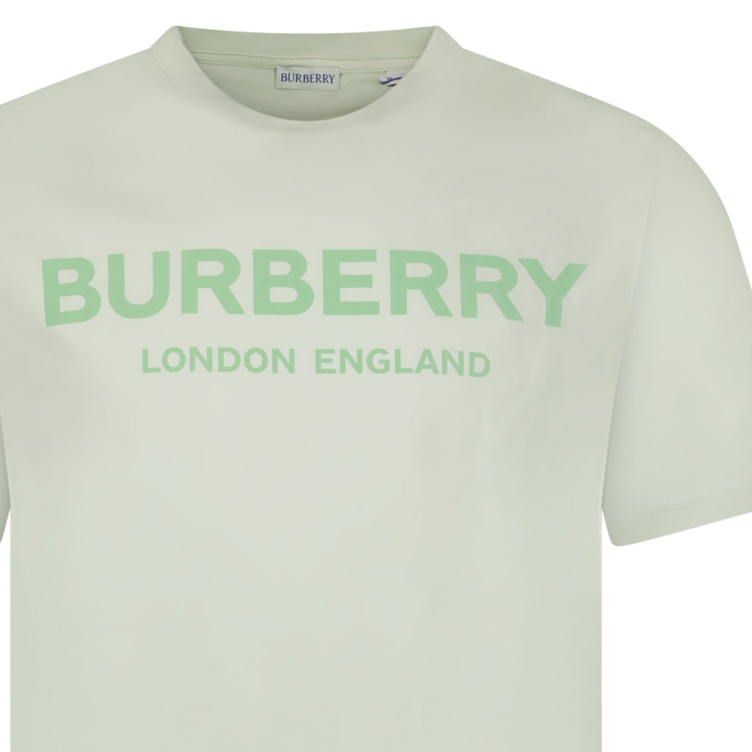 Burberry 'Ellison' London Logo Print T-Shirt Mint Green