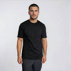 Burberry 'Ellison' Organic Cotton Check Sleeve Black