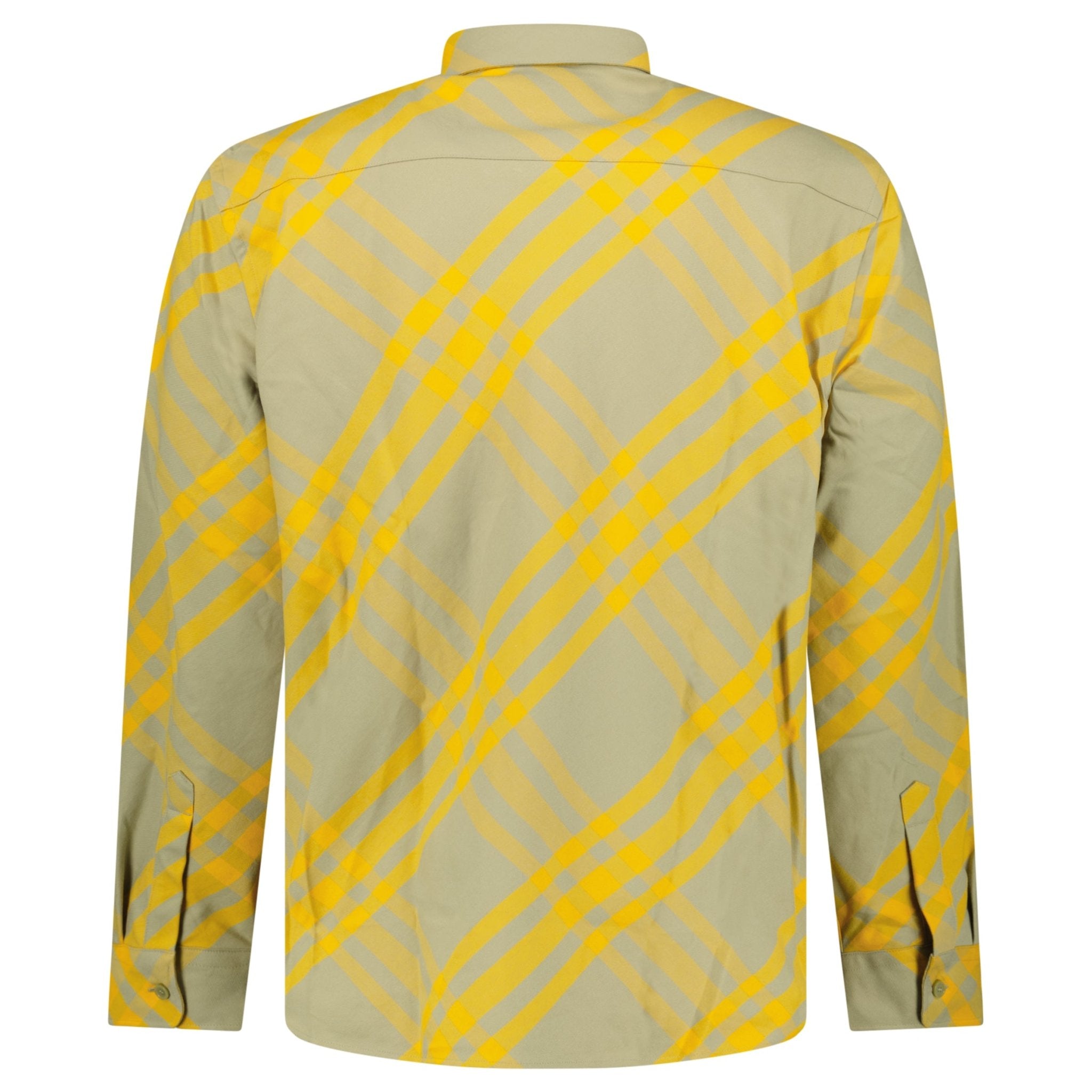 Burberry Eydon Check Shirt in Yellow and Light Green