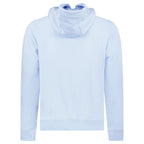 Burberry ‘Farley’ Logo Embroidered Hoodie in Light Blue