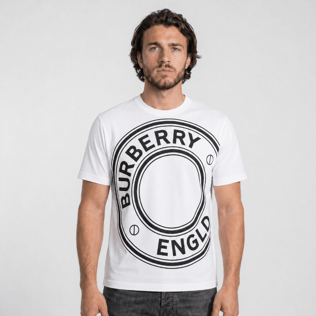 Burberry Graphic Print T-Shirt in White