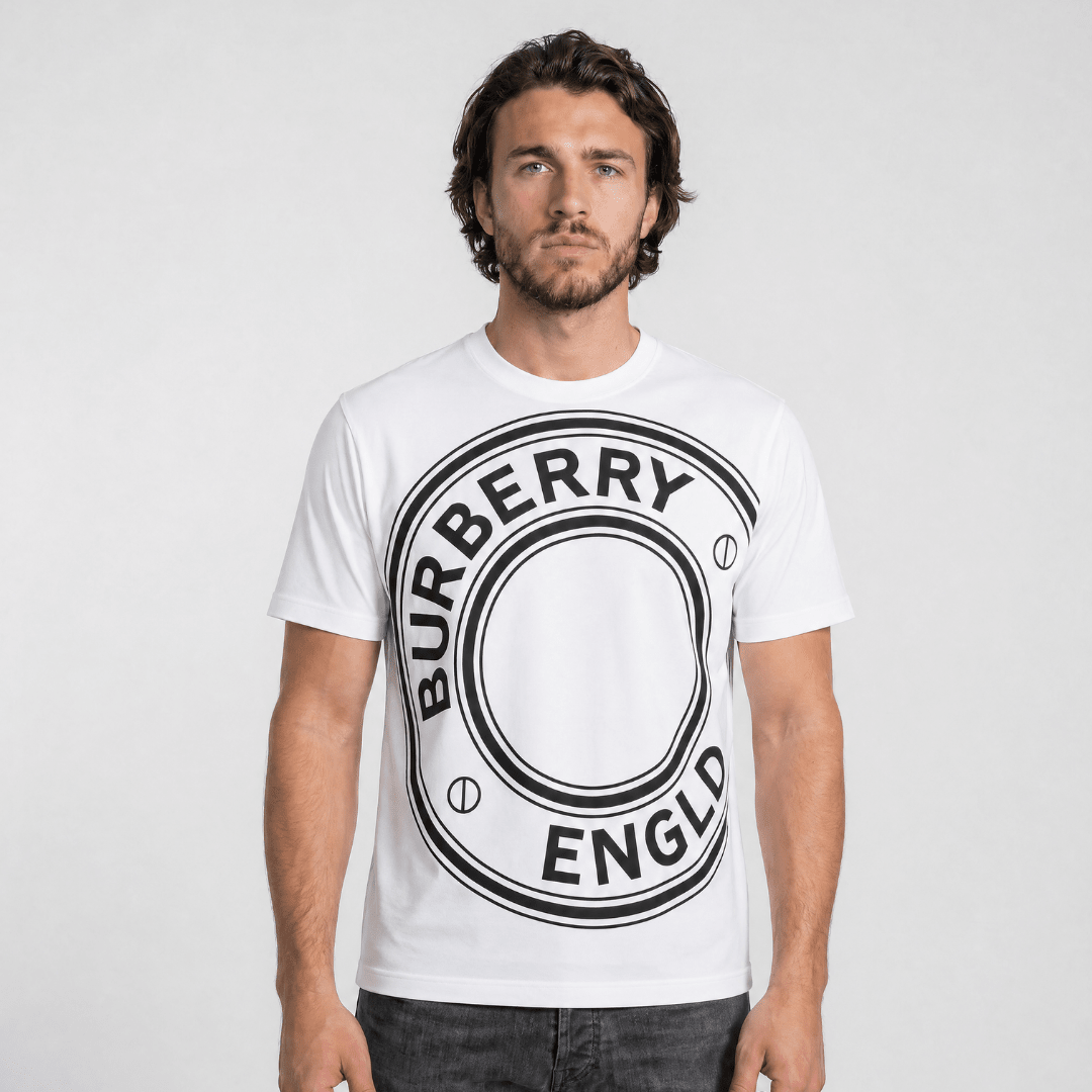 Burberry Graphic Print T-Shirt in White