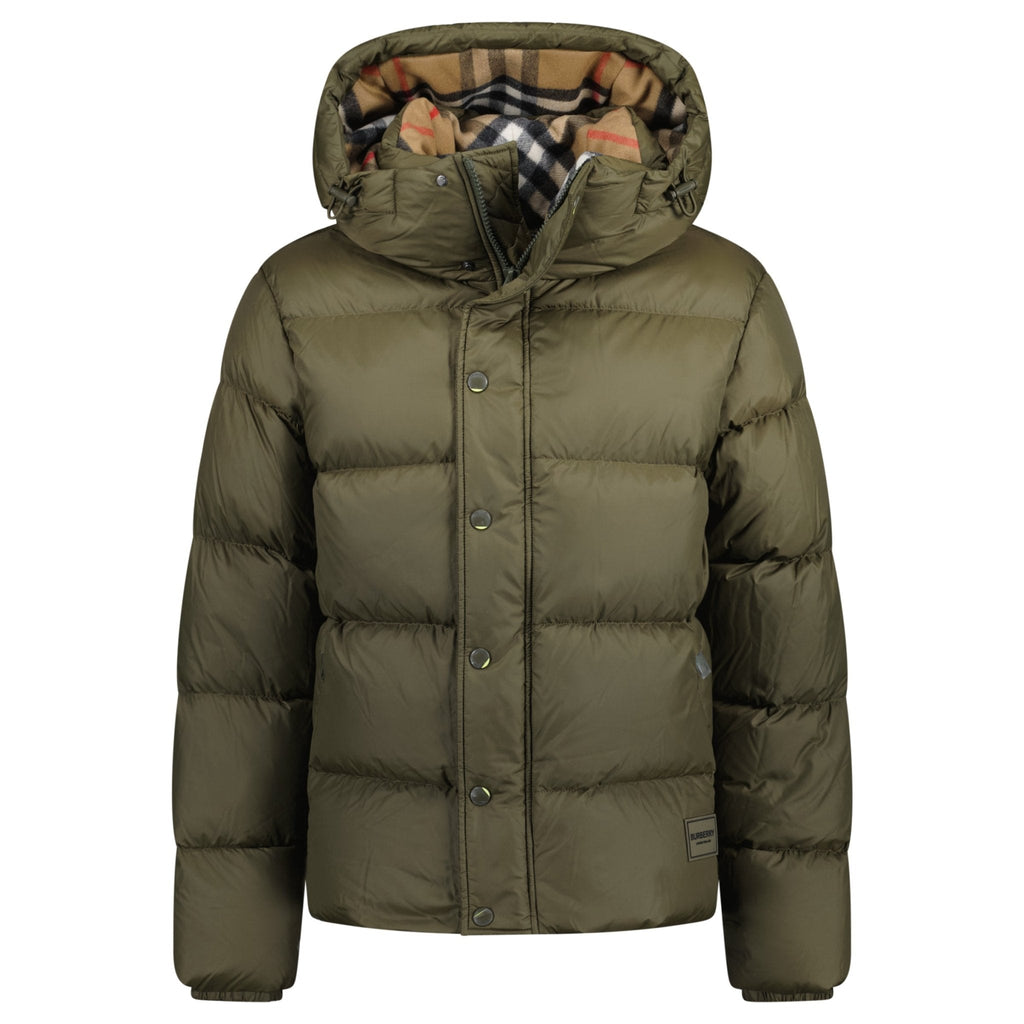 Burberry Halsby Down Puffer Jacket Khaki Green