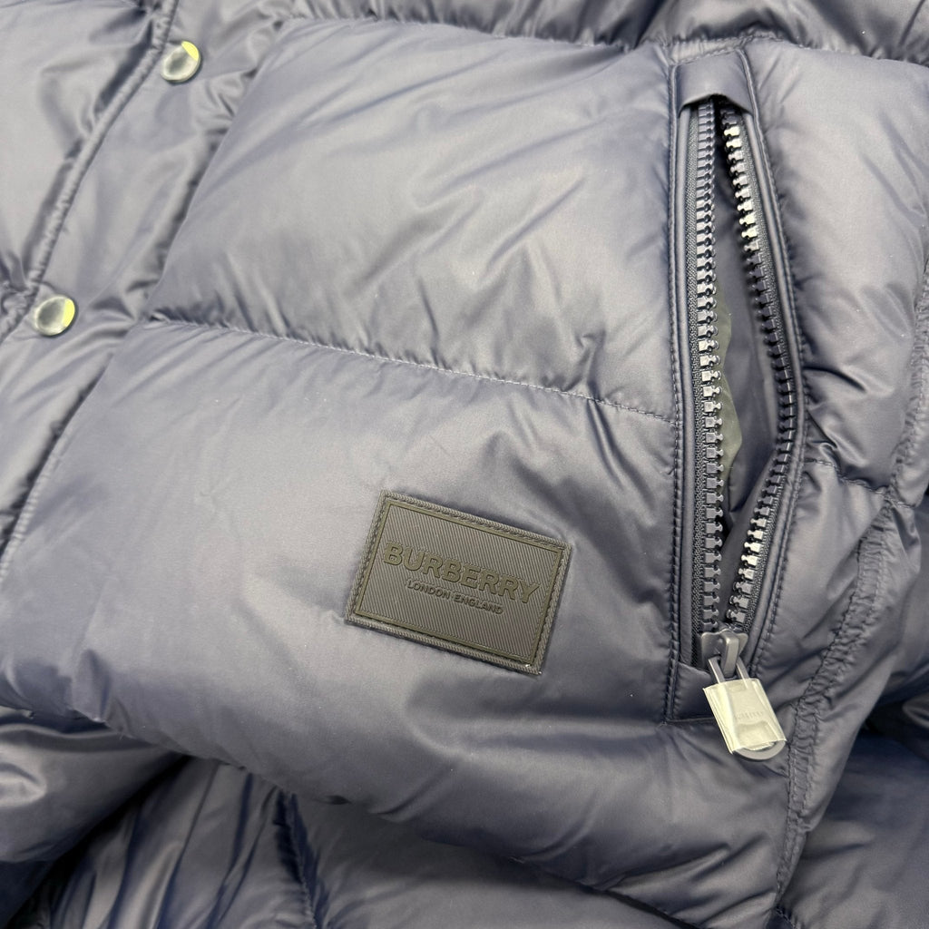 Burberry Halsby Down Puffer Jacket Navy Blue