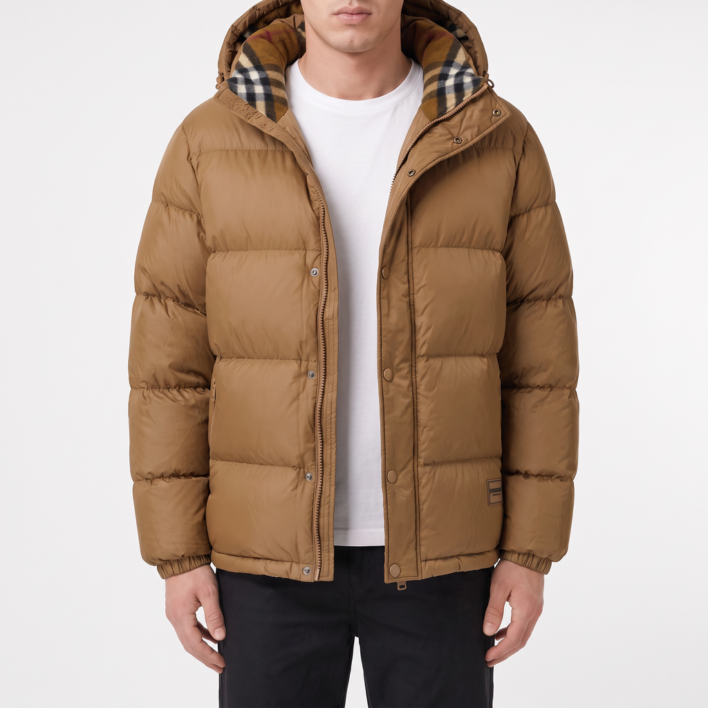 Burberry Halsby Puffer Down Jacket Brown