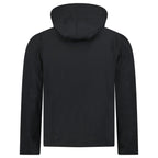 Burberry 'Hargrave' Zip-Up Logo Hooded Rain Jacket Black