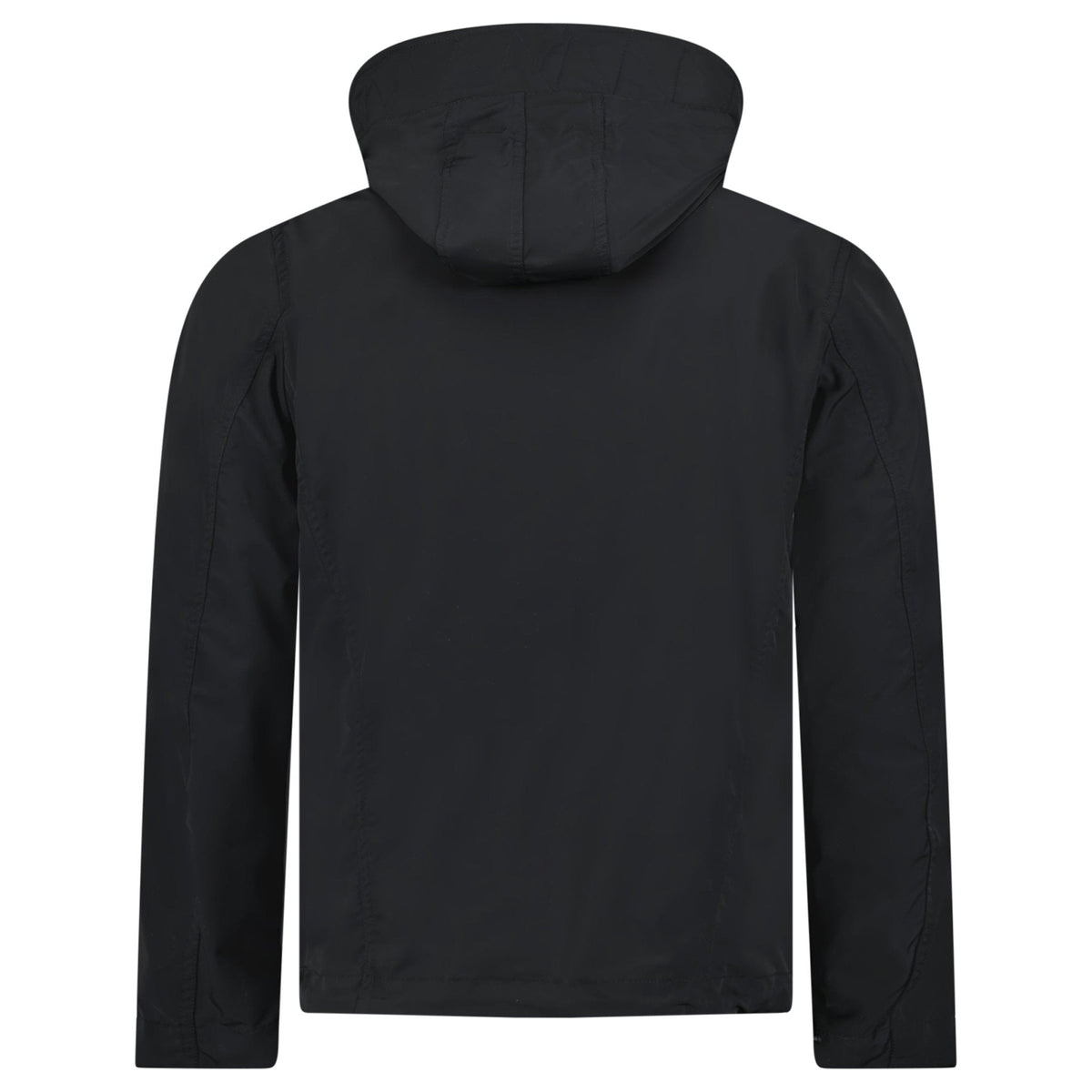 Burberry 'Hargrave' Zip-Up Logo Hooded Rain Jacket Black