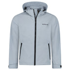 Burberry 'Hargrave' Zip-Up Logo Hooded Rain Jacket Gale Grey