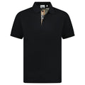 Burberry 'Hartford' Check Placket Polo Black