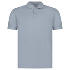 Burberry 'Hartford' Check Placket Polo Gale Blue