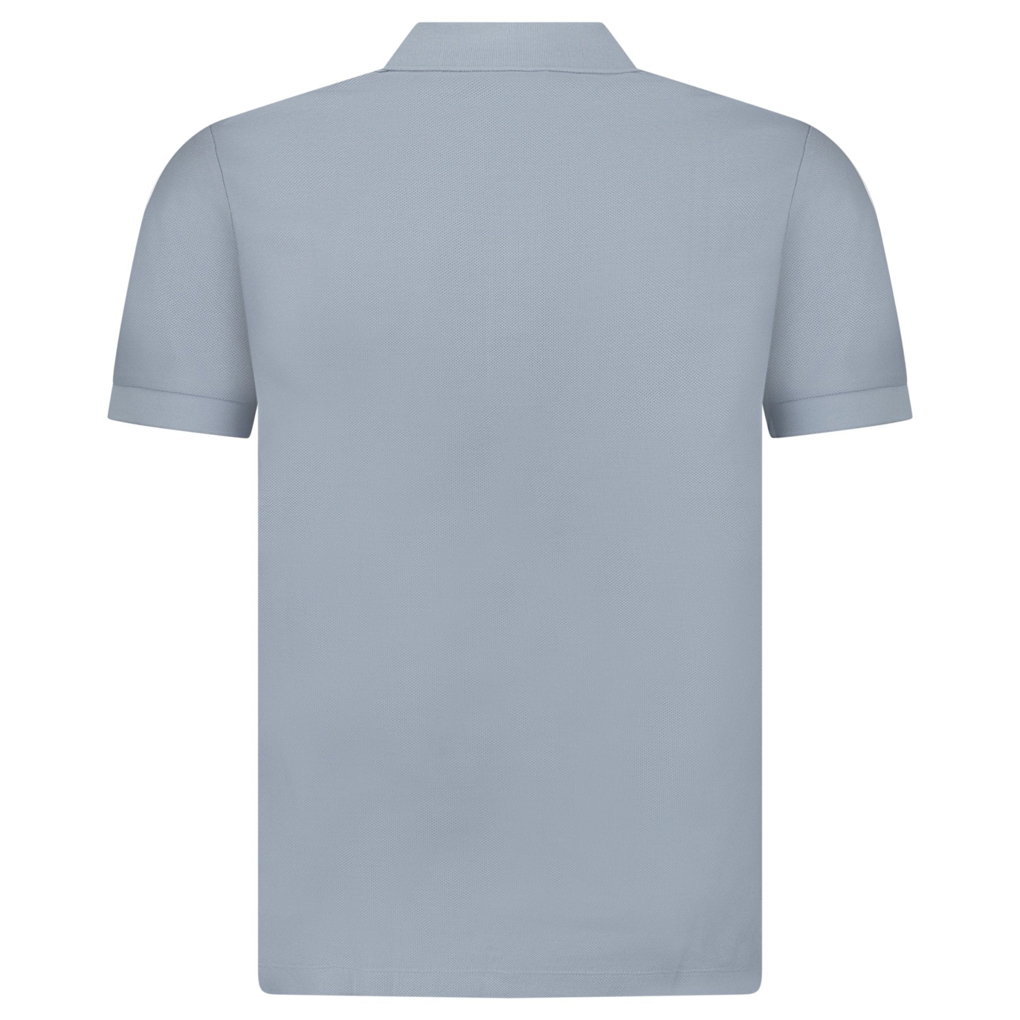Burberry 'Hartford' Check Placket Polo Gale Blue