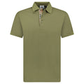 Burberry 'Hartford' Check Placket Polo Olive