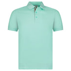 Burberry 'Hartford' Check Placket Polo Summer Mint