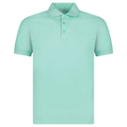 Burberry 'Hartford' Check Placket Polo Summer Mint