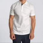 Burberry 'Hartford' Check Placket Polo White