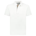 Burberry 'Hartford' Check Placket Polo White