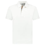 Burberry 'Hartford' Check Placket Polo White