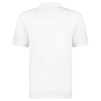 Burberry 'Hartford' Check Placket Zip Polo White