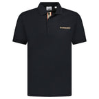 Burberry 'Hartford' Embroidery Logo Check Polo Black