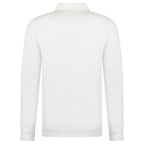 Burberry 'Hartford' Long Sleeved Check Placket Polo-Shirt White