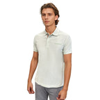 Burberry 'Hartford' Check Placket Polo Pistachio