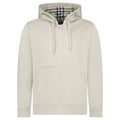 Burberry 'Hove' check Hood Embroidery Logo Hoodie Zip Sweatshirt Lichen