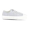Burberry 'Jack Low' Check Trainers Grey
