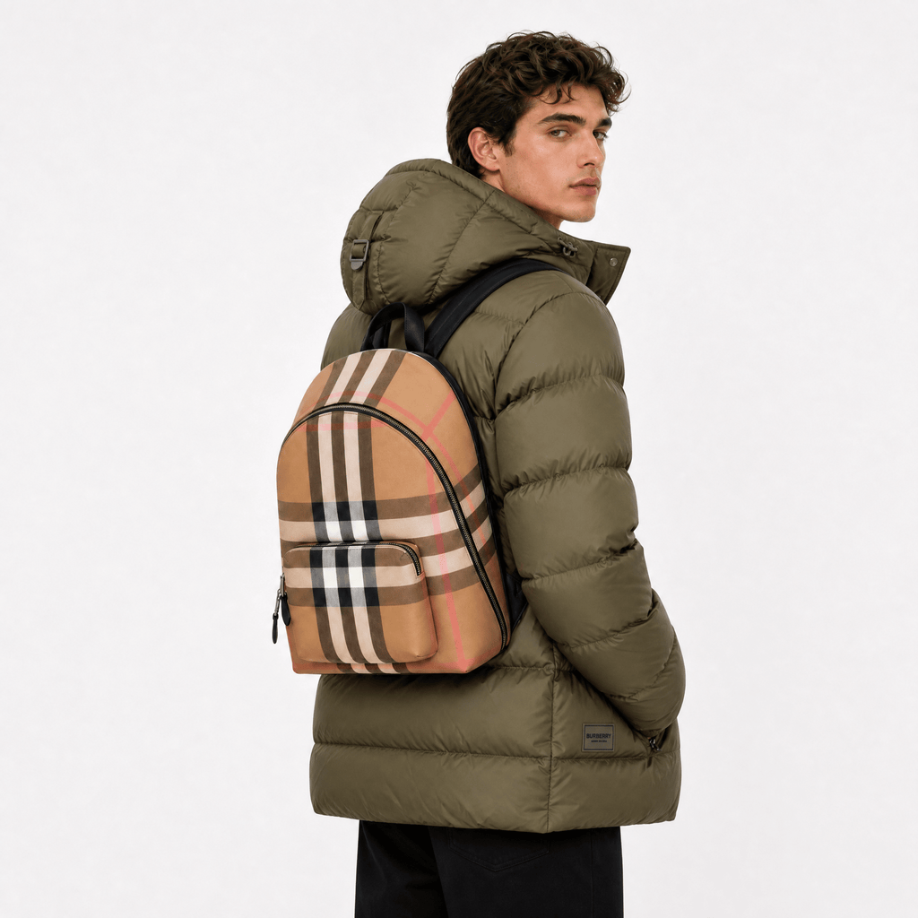 Burberry 'Jeff' Rucksack Signature Check Beige