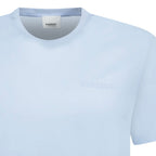 Burberry 'Jenson' Crew Neck Logo T-Shirt Light Blue