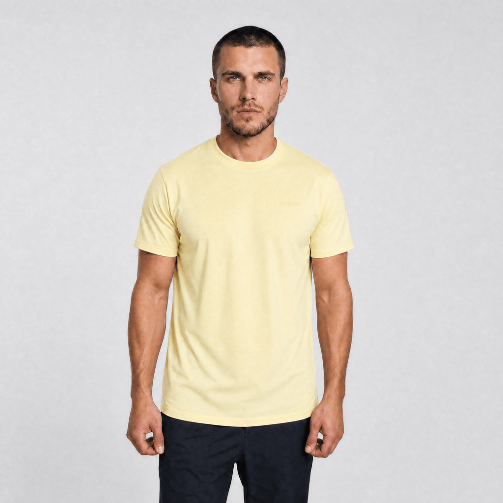 Burberry 'Jenson' Crew Neck Logo T-Shirt Yellow