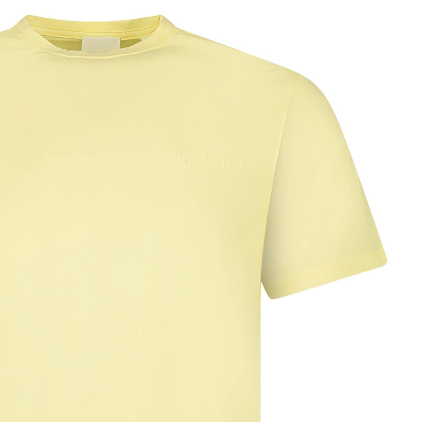 Burberry 'Jenson' Crew Neck Logo T-Shirt Yellow