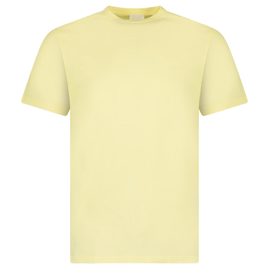 Burberry 'Jenson' Crew Neck Logo T-Shirt Yellow