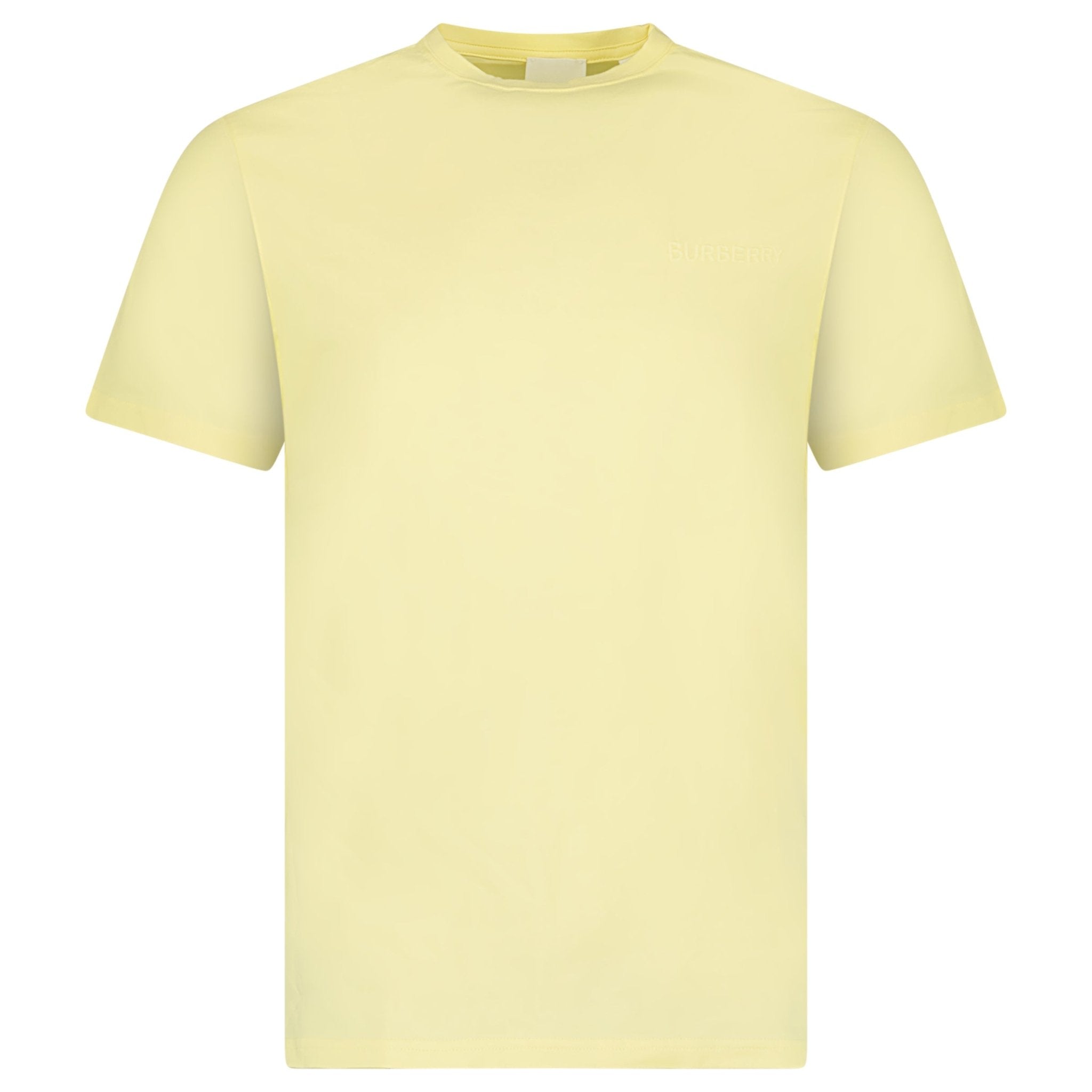 Burberry 'Jenson' Crew Neck Logo T-Shirt Yellow