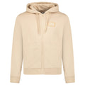 Burberry 'Keira' Logo Hoodie Zip Sweatshirt Beige