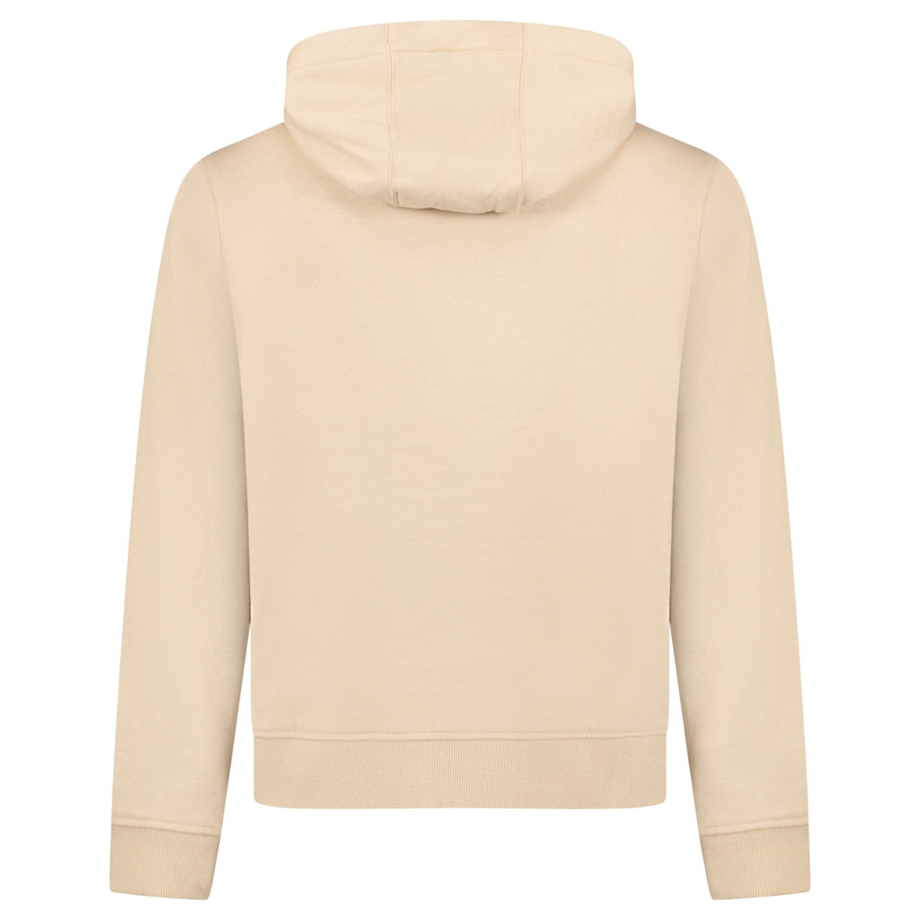Burberry 'Keira' Logo Hoodie Zip Sweatshirt Beige