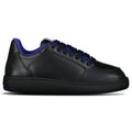 Burberry Leather Padded Trainers in Black & Blue