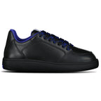 Burberry Leather Padded Trainers in Black & Blue