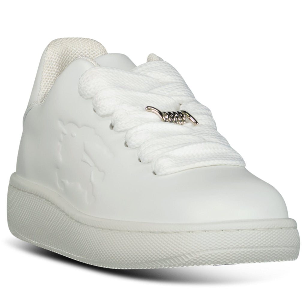 Burberry Leather Padded Trainers in White