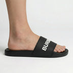 Burberry Logo Tech Furley Sliders Black