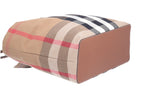 Burberry 'London' Canvas Tote Bag Taupe Brown